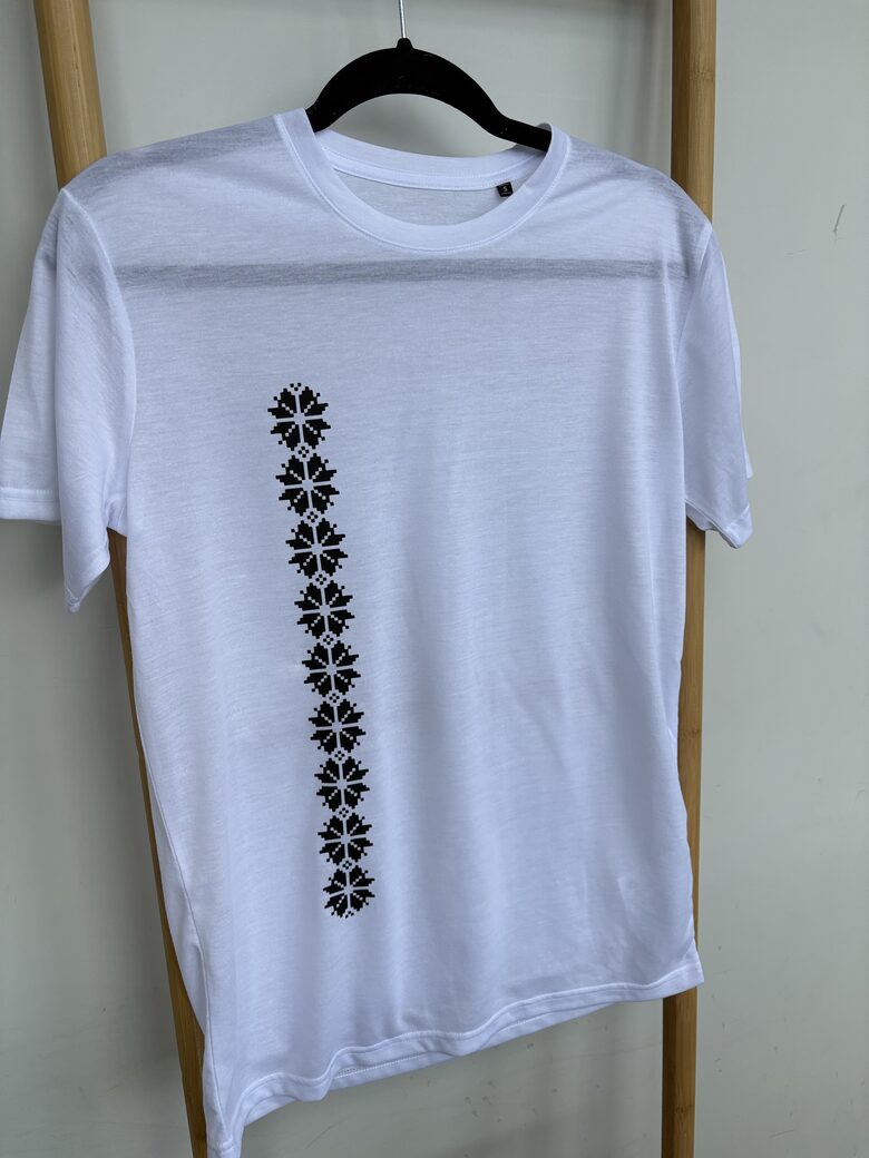 Balts t-kreks .Auseklis. S,M,L