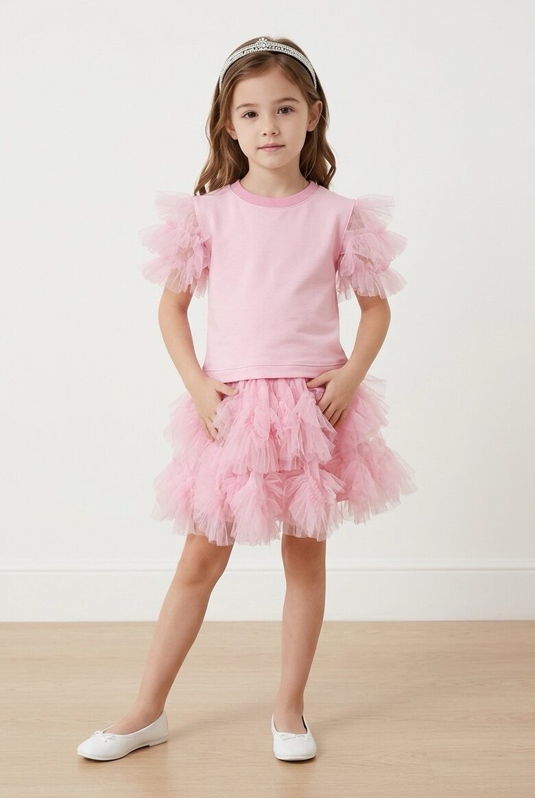 Pufīgie "Mākoņsvārki" vai blūzīte- Rozā  sapnis.