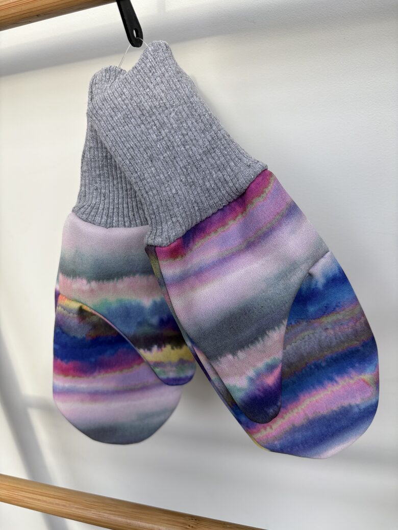 Starpsezonu softshell  cimdi bērniem.Strīpainītis. 9.mēn.-7.gadi.