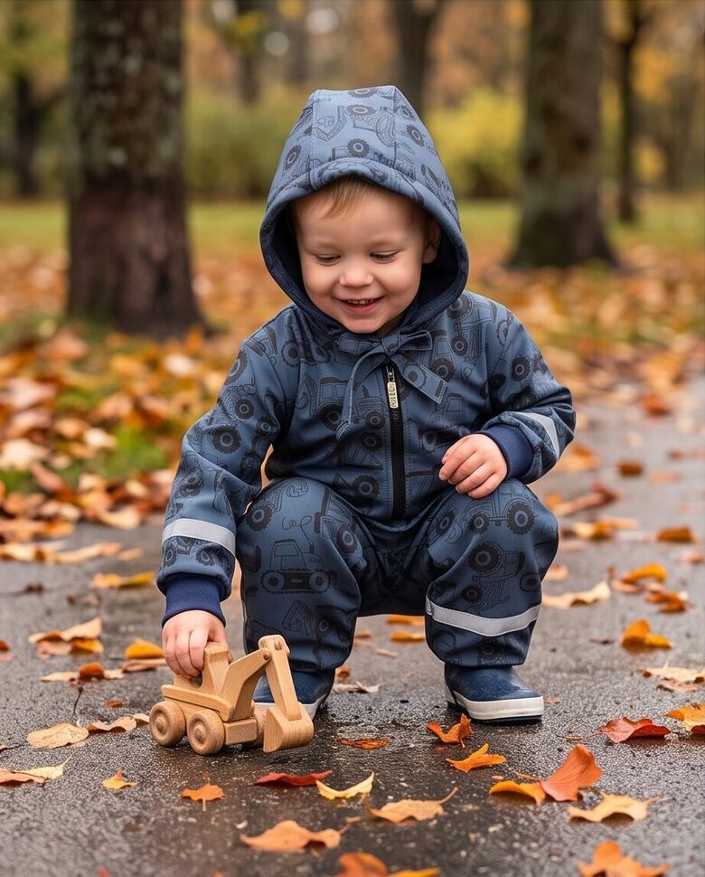 Bērnu rudens kombinezons „Blue Tractor” (Softshell)
