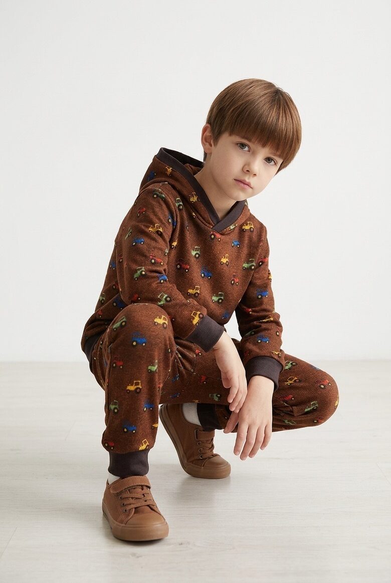 Bērnu džemperis.Hūdijs bērniem.Siltās bikses bērniem. 74-128.izm.Traktori.