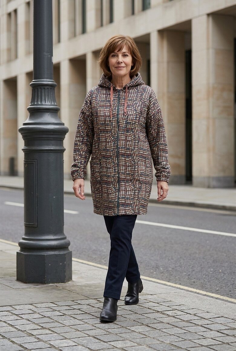 Sieviešu softshell mētelis.Oversize.( 136 cm) Viļņa efekts.