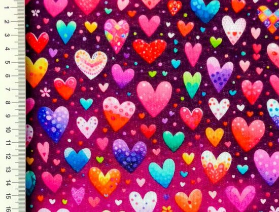 Sirsniņas .Biezs kokvilnas jogging audums .