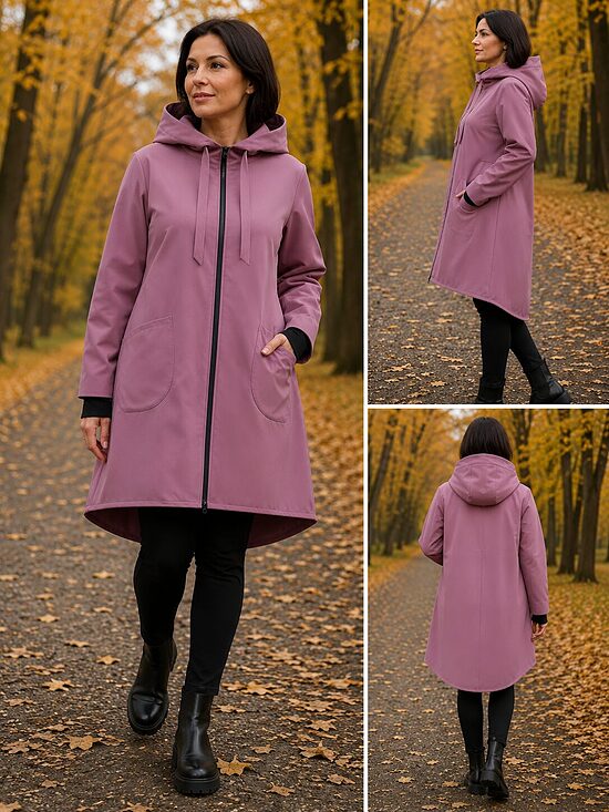 Sieviešu softshell jaka. Pūderrozā. M.,L.,XL izm.