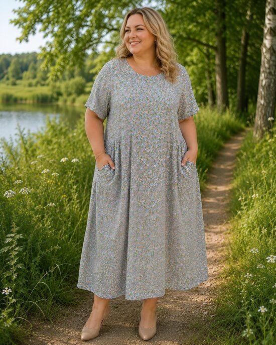 Vasaras kleita sievietēm. ,, Marta,, L/XL.,2XL/3/Xl