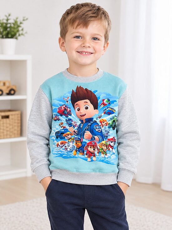 Kokvilnas trikotāžas dzemperis bērniem. ,, Paw patrol,,80-122.izm.
