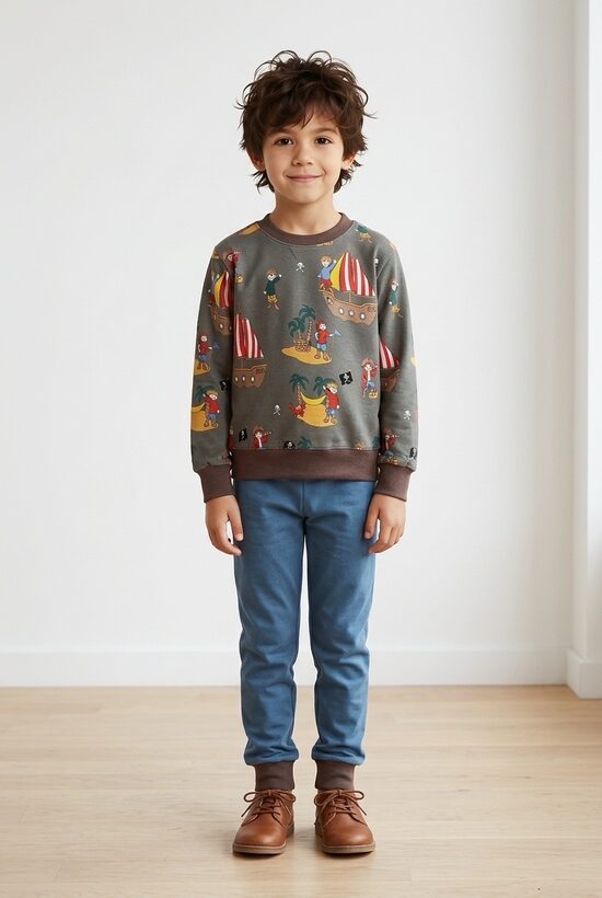 Kokvilnas trikotāžas džemperis un legingi zēniem. 92.,98.izm.