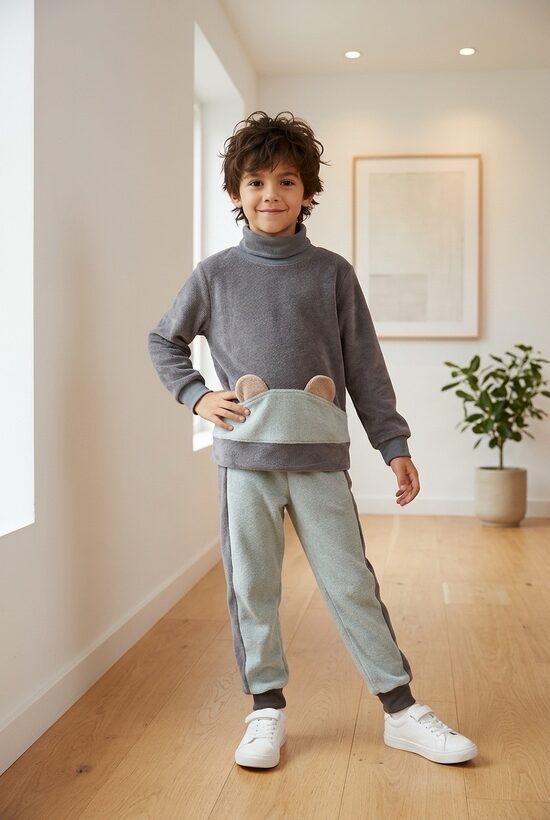 Flīsa džemperis bērniem.  Lācēns. 110.izm.