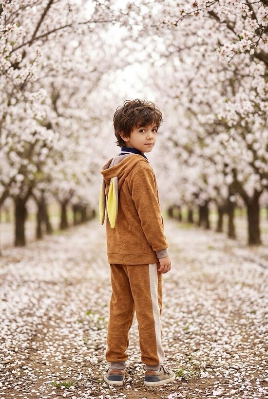 Flīsa hūdijs un Flīsa bikses.Brūnā karamele/zaķēns .122.izm.PIEEJAMS UZREIZ.