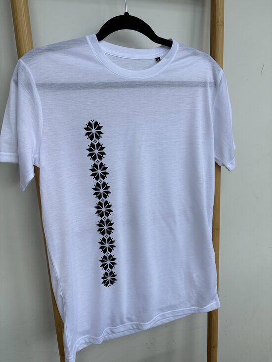Balts t-kreks .Auseklis. S-2XL
