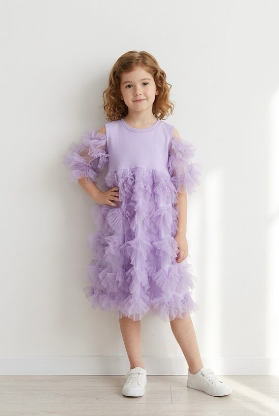 Svētku kleita meitenēm. 98-140.izm.