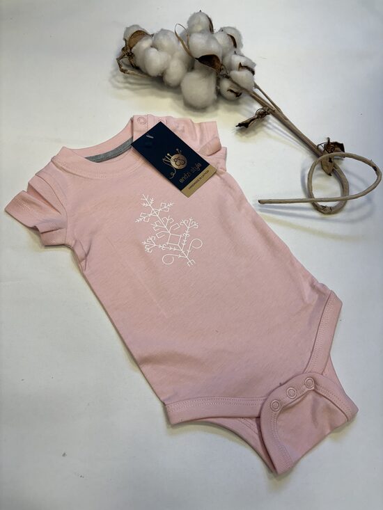 Gaiši rozā bodijs meitenēm. Saules koks.