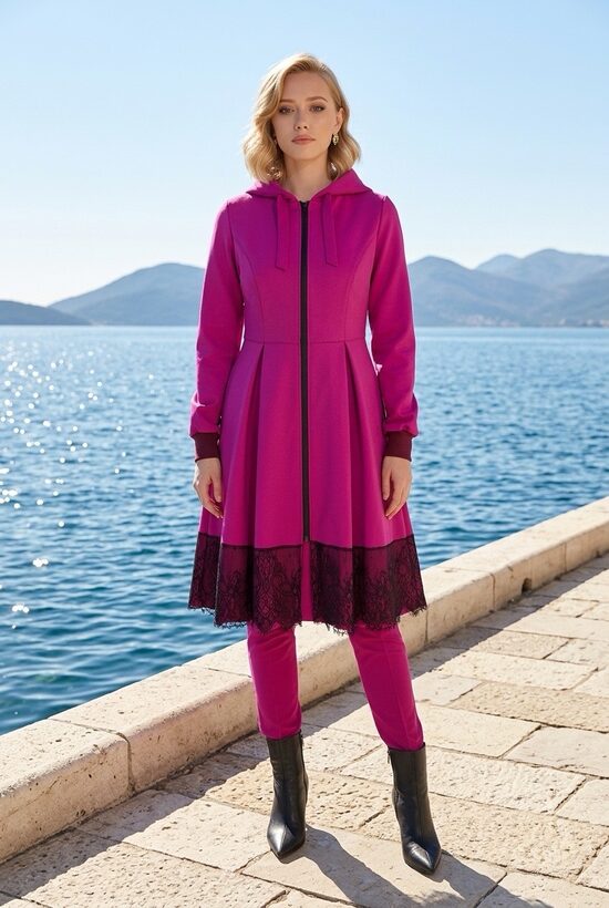 Fuksija tonī softshell mētelis sievietēm. M izm.