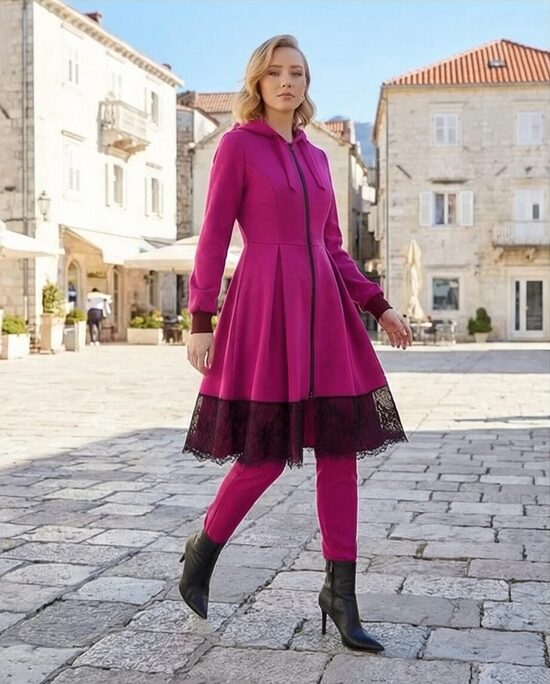 Fuksija tonī softshell mētelis sievietēm. M izm.