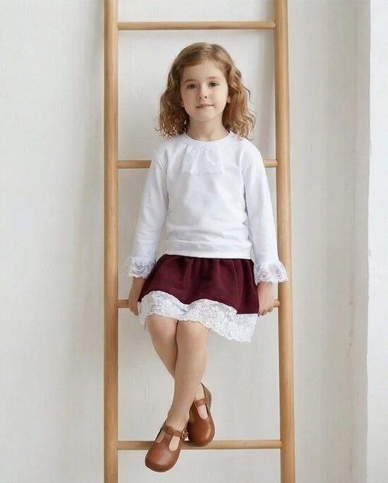 Balts kokvilnas trikotāžās džemperis ar žabo VAI bez . 62-128.izm.