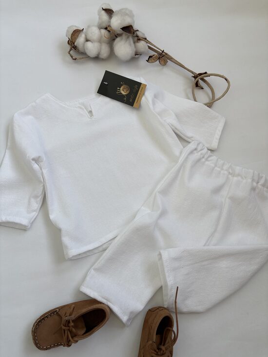 Kristību krekls ar biksēm. 62-104.izm.