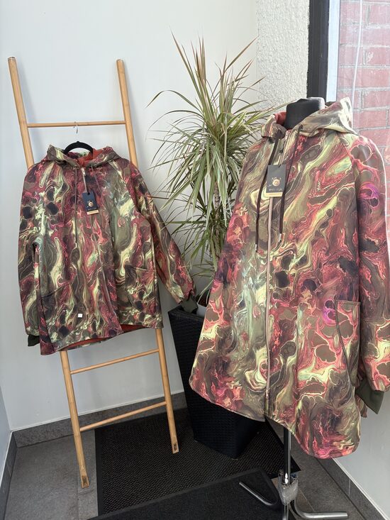 Sieviešu softshell jaka VAI softshell mētelis.XL-6XL Marmors.