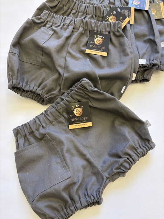 Brūnganigi blomer šorti bērniem.Šorti ar kabatu.62-110.izm.