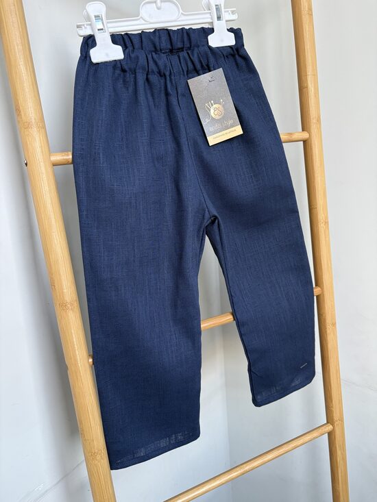 Lina bikses zēniem  džinsa zila tonī. 68-146.izm.