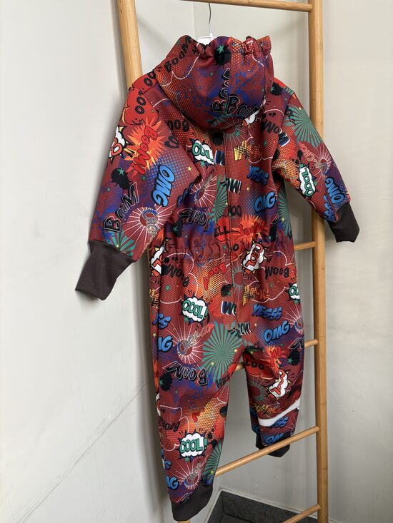 Starpsezonu softshell kombinezons .Bom bom. 74-128.izm.CIMDI ATSEVIŠĶĀ SADAĻĀ.