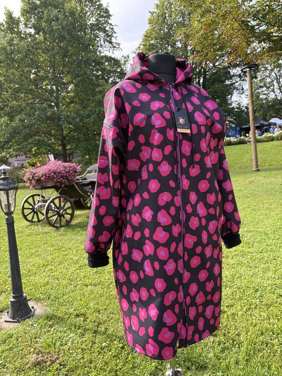 Softshell starpsezonu sieviešu mētelis.Fuksija /melns/S/4XL