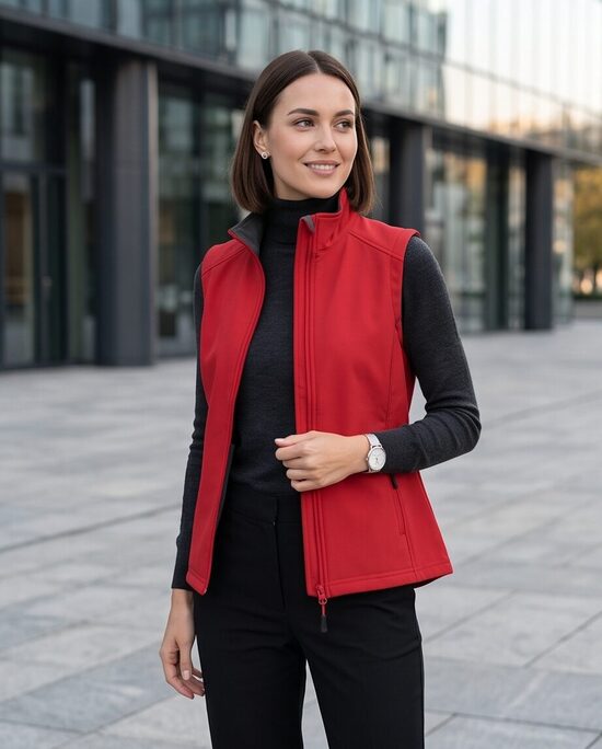 Sieviešu softshell veste (Sarkana)