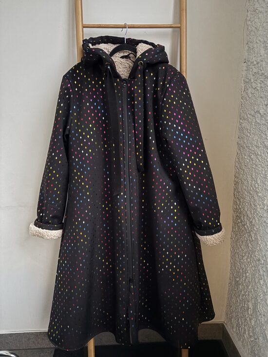 Sieviešu softshell mētelis ar oderi. Garais mētelis. Xl/2Xl Rudens/ziema mētelis.