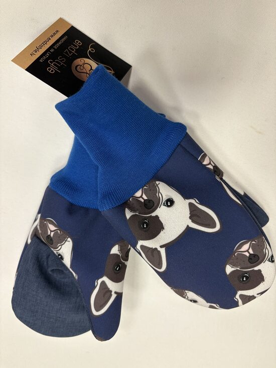 Softshell cimdi "Mopsīši" ar flīsa oderi (0° līdz -10°). Starpsezonu softshell cimdi.