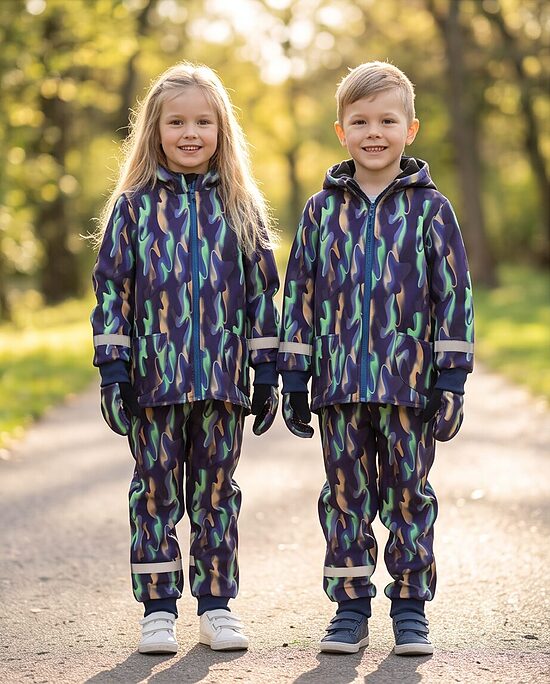 Softshell jaka starpsezonu. Softshell bikses. Rudens.