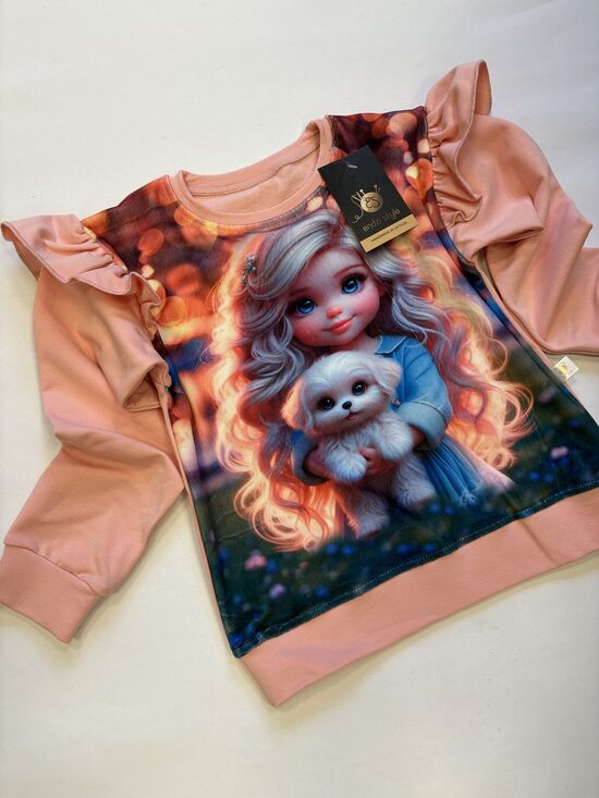 Stilīgs džemperis meitenēm.110-134.izm.