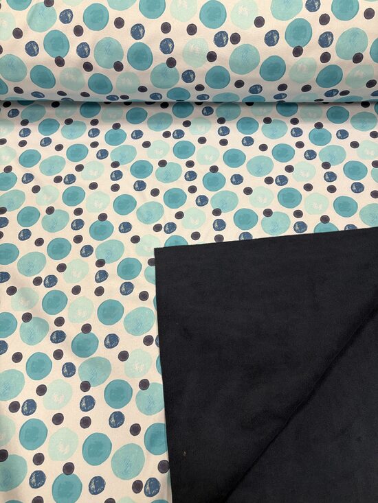 Softsehell audums .Zilie baloni.