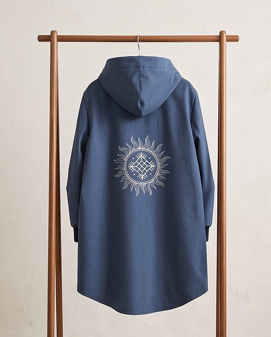 Sieviešu softshell mētelis/zils melanža.Saule-Laime. XXL