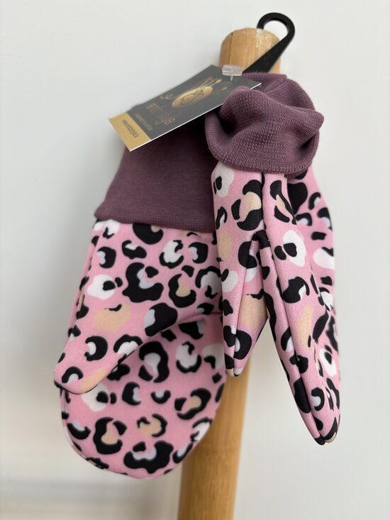 Starpsezonu softsehll cimdi meitenēm Rozā sapnis.