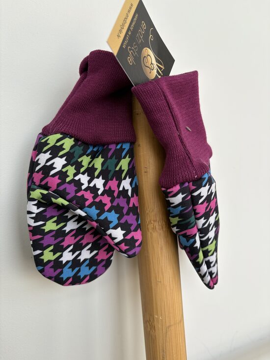 Softshell cimdi bērniem.Rozā vilnīši . 