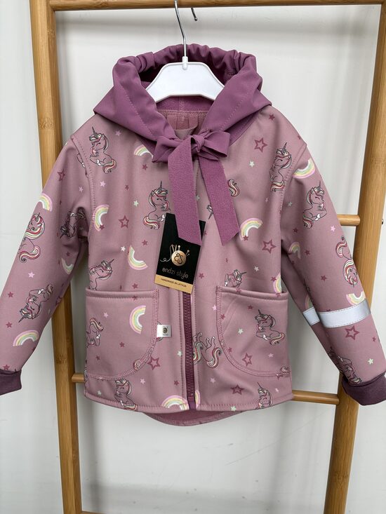 Pūderozā softshell jaka meitenēm.Vienradzīte. PIEEJAMI UZREIZ.