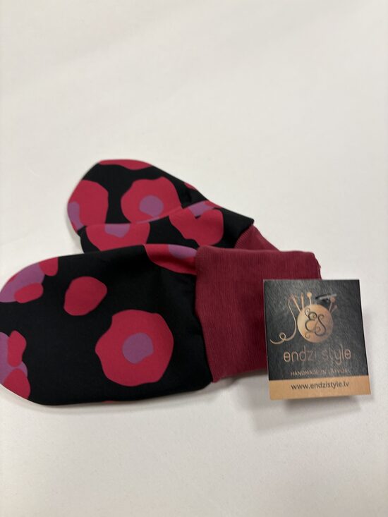 Softshell cimdi meitenēm.Rozā/melns.