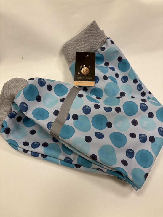 Softshell bikses .Zilie aplīši.