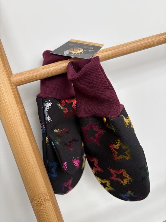 Bērnu softshell cimdi. Zvaigznītes.