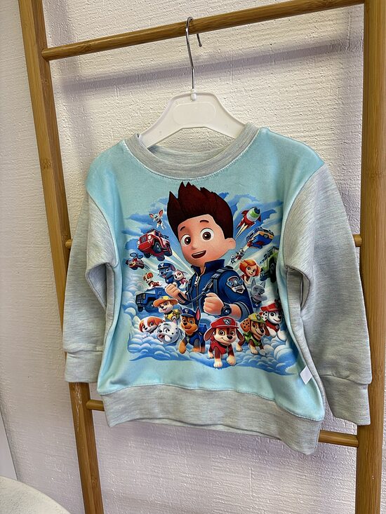 Kokvilnas trikotāžas dzemperis bērniem. ,, Paw patrol,,80-122.izm.