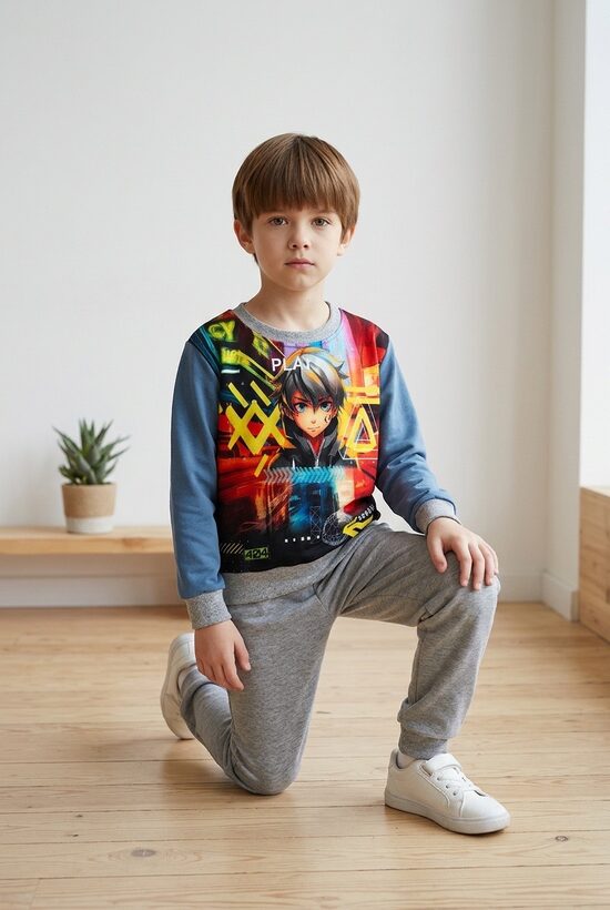 Kokvilnas trikotāžas džemperis zēniem. Play. 92-128.izm.