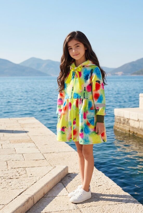 Softshell mētelis meitenēm.Starpsezonu mētelis. Krāsainais mētelis.