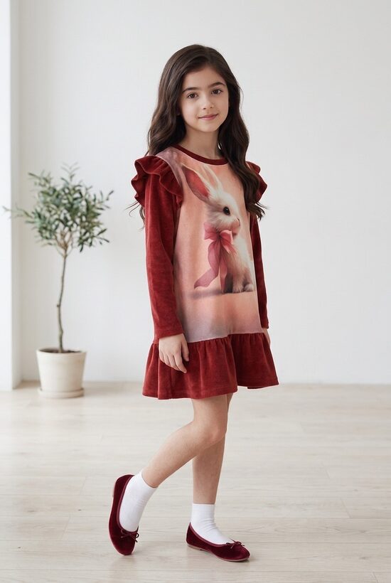 Džemperis ar volānu meitenēm.Trusītis.122.,128.,134.,izm.