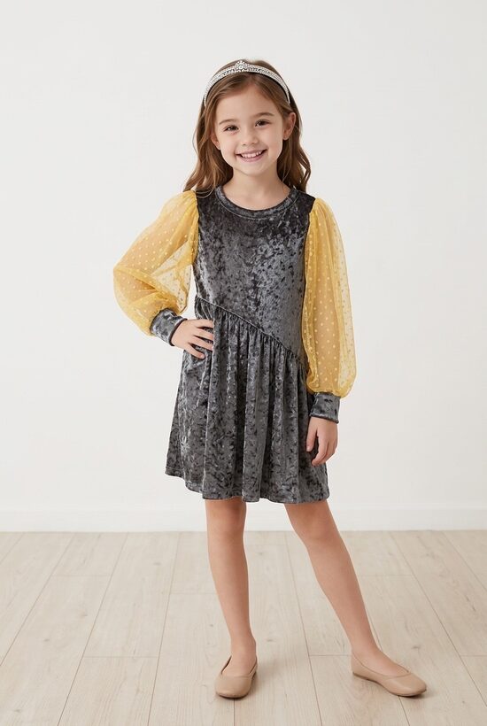 Kleitas bērniem no samta auduma. Kleita ar pumpiņtillu. 80/86.,98/104.,104/110.,110/116.izm.