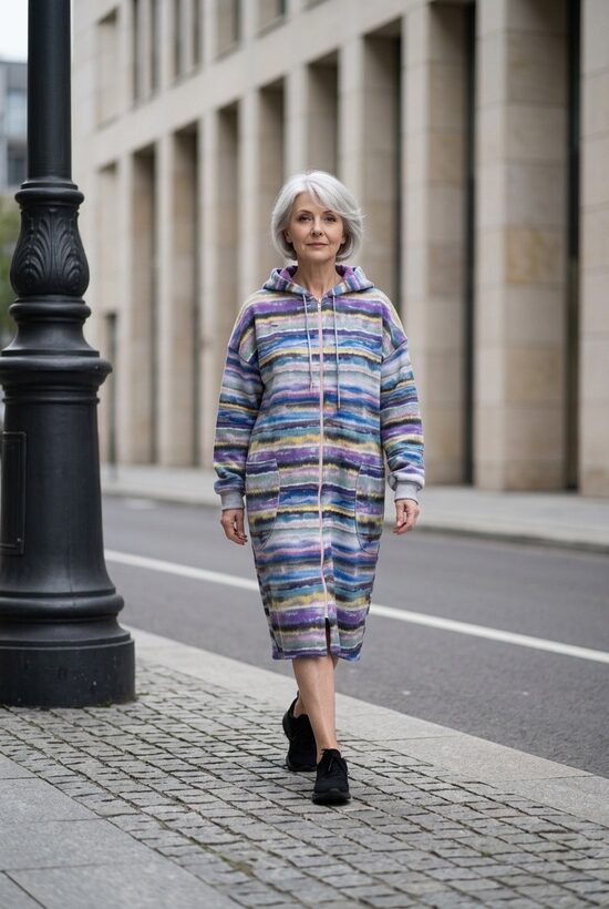 Softshell mētelis sievietēm.Varavīksne.Oversize.