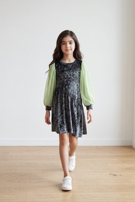 Dzimšanas dienas kleita meitenēm.98/104.izm.