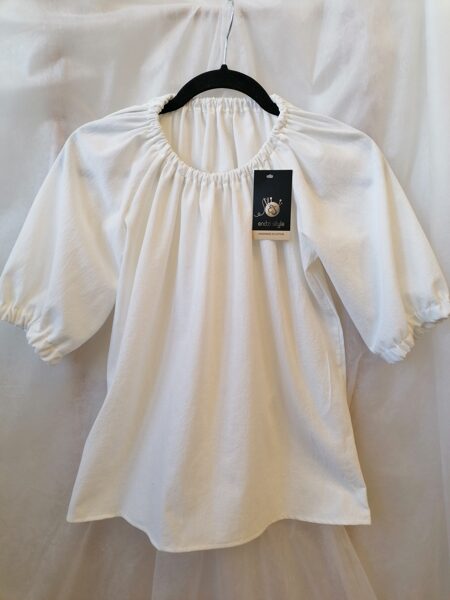Sieviešu krekls no plāna lina auduma ,PIENA balts.S.M.L.XL.XXL.XXXL