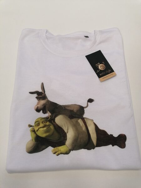 Vīriešu t-krekls ar apdruku.SHREK -2. S,M,L,XL,XXL
