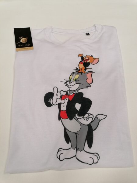 T-Krekls ar apdruku. Toms un Džerijs nr2. S,M,L,XL,XXL