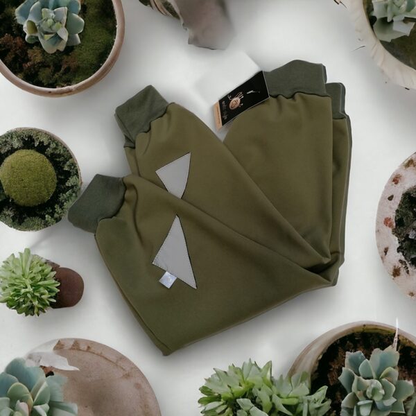 Softshell bikses zaļā krāsā . 74-140 izm.